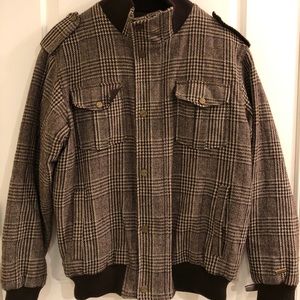 Sean John brown plaid jacket